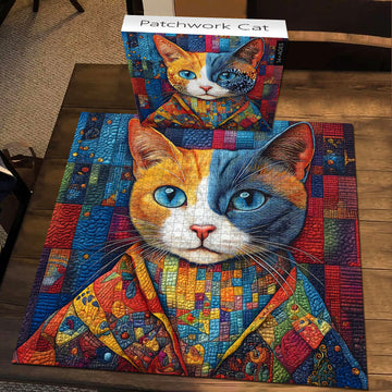 Patchwork gatto puzzle puzzle 1000 pezzi